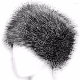 Fashion Women Fluff Hats Lady Cap Soft Winter Warm Faux Fur Beanies Ear Protect Cute Casual Hat Headgear Headdress Beanie/Skull Caps Oliv22