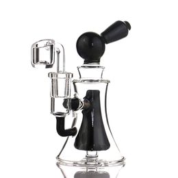 Hookahs 5.7Inch mini Dab Rig Colourful Thick water pipes glass Tobacco bong 14mm Joint Oil Rigs With 4mm Quartz Banger water pipe