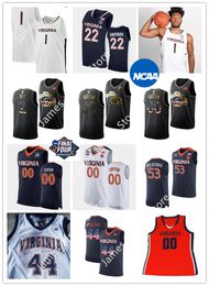 2022 NCAA Custom UVA Virginia Stitched College Basketball Jersey 0 Bryce Carter Jersey 99 Keytaon Thompson 93 Jonathan Horton 0 Josh McCarron 68 Logan Taylor Jerseys