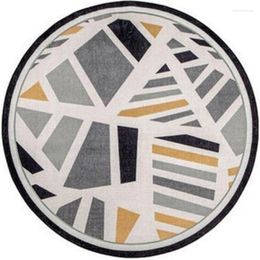 Carpets Modern Round Carpet Anti Slip Rugs Nordic Style Bedroom Foot Pads Soft Floor Simple Home Decoration 5 Sizes