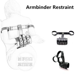 Armbinder Restraint Hands Bondage for Slave Arm Binder Cuff Restrains Arms Behind Back Accessories