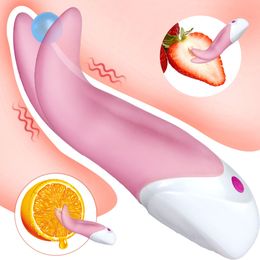 Vibrators for Women Clitoris Stimulator Female Masturbator Fast Orgasm Tougue Licking Vibrator USB Rechargable Funny Adult Toys