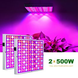 Led Grow Lights 500W Full Spectrum Phyto Lamp For Plants Red Blue White IR UV Flowers Growing