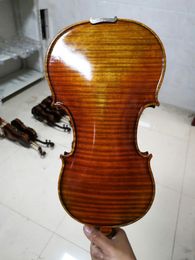 Perfect sound quality! 100% Handmade Oil Varnish Violin 4/4 3/4 Whole board solid wood Professional Retro violin Band performanc