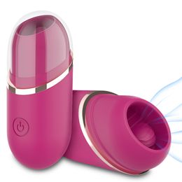 Silicone Tongue Licking Clit Vibrators 9 Modes G-Spot Vagina Vibrating Stimulator Magnetic Charging adult sexy Toys For men Woman