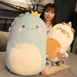 Cm Cartoon Animal Dinosaur Pig Penguin Teddy Bear Plush Toy Stuffed Soft Kawaii Pillow Pop Sofa Cushion Children Girls Gift J220704