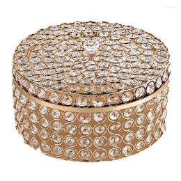 Jewellery Pouches Bags European Crystal Candy Tray Cosmetics Storage Box Wedding Decoration Props Fruit Plate Wynn22