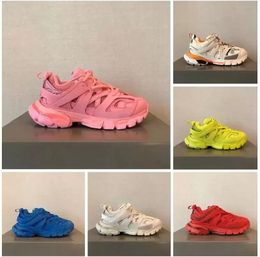 Scarpe casual firmate Paris Fashion Triple s Track 3.0 Ice Pink Blue White Orange Black Uomo Donna Sneakers Trainer Lime Red Metallic Silver Luxury Trainers