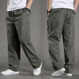 men Harem tactica Pants brand summer Sagging cotton pants men Trousers plus size sporting Pant Mens Joggers Feet pantsL-6XL 201128