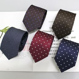 Bow Ties Sitonjwly 8cm Mens Business Tie Polyester Jacquard Tuxedo Necktie For Wedding Suits Neck Slim Gravatas Male CorbatasBow