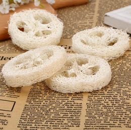 Natural Loofah Slices Handmade DIY Loofah-Soap Tools Cleaner Sponge Scrubber Facial Soap Holder SN4739