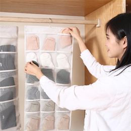 1pcs Wardrobe Organiser Clothing Storage Bag Hanging Wall Oxford Close-fitting Double-sided Waterproof And Moisture-proof Boxes & Bins