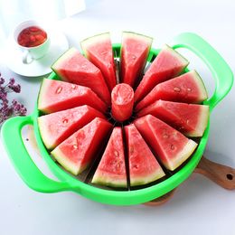 Watermelon Slicer Cutter Stainless Steel Large Size Sliced Watermelon Cantaloupe Slicer Fruit Divider Kitchen Gadgets