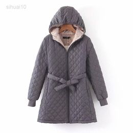 Women Winter Thicker Puffer Jacket Warm Fleece Lined Parka Jacket With Hood 2022 Spring Autumn Winter L220725