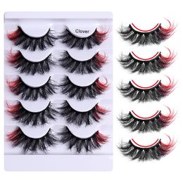 Reusable Hand Made Multilayer Colour Fake Lashes Thick Curly False Eyelashes Messy Crisscross Soft & Vivid Eyelashes Extensions Makeup for Eyes 8 Models DHL