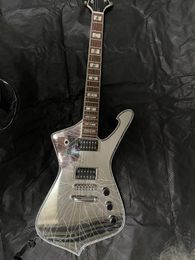 White broken mirror six string electric guitar we can customize various styles of guitars
