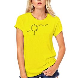 Men's T-Shirts Joy Compound The Neurotransmitter Dopamine Molecule Mens Tee Shirt Top AI28