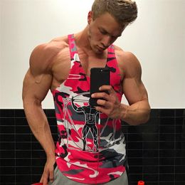 Men Bodybuilding Tank Tops Camouflage sleeveless Shirt Boy Gyms Fitness workout Singlet vest Undershirt Jogger Brand clothing 220531