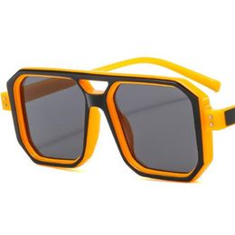 Fashion Sunglasses Unisex Candy Color Sun Glasses Adumbral Anti-UV Spectacles Square Eyeglasses Double Beam Ornamental
