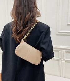 HBP Korean version of the solid color bag fashion shoulder small foreign retro casual chain handbag female minimalist Messenger bags