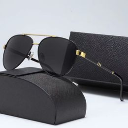 Men's Designer Sunglasses Ladies Luxury Sunglasses Plated Square Frame Brand Vintage Polarised Fashion Goggles 4 Colours Available With box