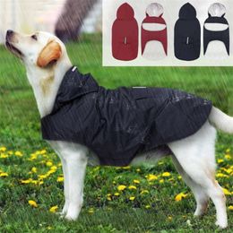 2020 Pet Large Dog Raincoat Waterproof Big Dog Clothes Outdoor Coat Rain Jacket For Golden Labrador Big Dogs 3XL-5XL T200328
