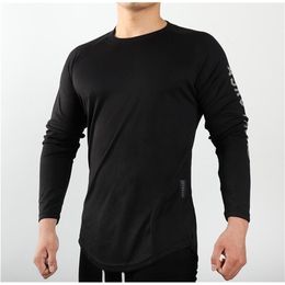 Summer jmy new men's T-Shirt Large Round Neck Long Sleeve quick drying clothes outdoor sports base coat men's wear T200516