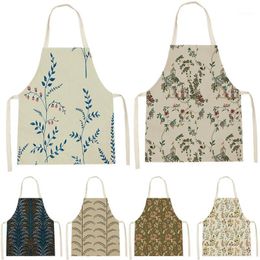 Aprons Plant Style Kids Apron Chef For Man Flowers Architecture Pattern Simplicity Baking Accessories Home Custom Bib