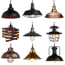 Pendant Lamps Vintage Loft Lights Nordic Retro Industrial Light Hanging Lamp Lighting Home Living Room Kitchen Decoration LampshadePendant