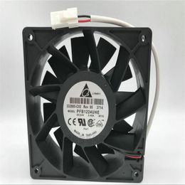 Wholesale fan: Delta 12038 PFB1224UHE DC 24V 2.40A 12CM two-wire high-volume inverter cooling fan