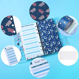 Gift Wrap 2022 24 Pieces Budget Envelopes And Expense Sheets A6 Binder Pockets 6-Hole Stylish Reusable For Cash Envelope System