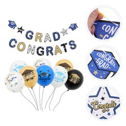 Party Decoration Set Graduation Balloon Banner Layout Decor OrnamentsParty