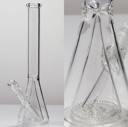 Vintage Unique Double Beaker 15inch glass bong water hookah Smoking pipe can put customer logo by DHL UPS CNE