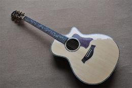 GA barrel fillet PS14 luxury high configuration guitar ebony fingerboard shell inlay folk wood guitar