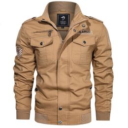 Men's Jackets Military Uniform Jacket Men Coat 2022 Stand Collar Cotton Plus Size 6XL For Mens Spring Male Streetwear ClothesMen's