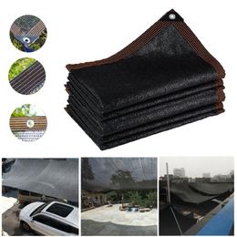 shade plants outdoor NZ - Tents And Shelters 6-Pin Black Anti-UV Sunshade Net Outdoor Awning Garden Plant Shelter Greenhouse Cover Shading Swimming Pool Shade Sail Cl