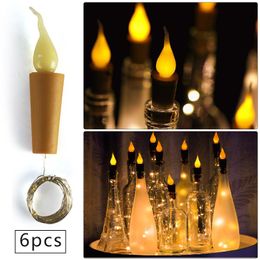 Strings Bottle Stopper String Light With Candle Head Wine Decoration StringLED LED