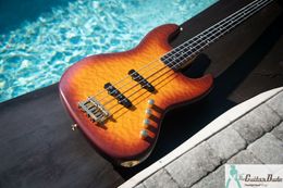 JB62G -105 US Jazz Bass MONSTER AAAAA Quilt Top guitar