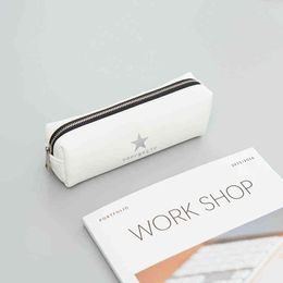 Learning Toys Japan and South Korea retro creative cortex pencil case simple small junior high school students male and female stationery bags T220829