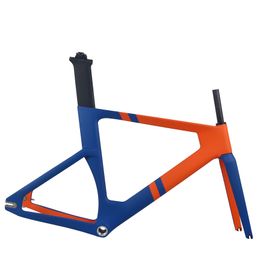 aero frame UK - Custom Paint Aero Fixed Gear Track Bike Frame TR013 BSA Bottom Bracket Carbon Fiber T800 49 51 54 57cm Available