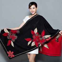 Shawls Shawl Women's Thickening Warm Pashmina Cashmere Scarf Oversize Soft Multipurpose Blanket Bufanda Mujer