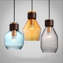 Pendant Lamps Nordic Glass Lights Multicolor Hanging For Kitchen Dining Room Bedroom Vintage Loft Decor Lighting FixturesPendant