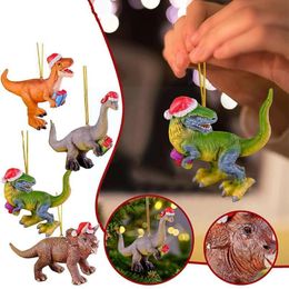 Interior Decorations Car Dinosaur Decoration Pendant Wooden Cute Funny Small Holiday Gifts Accessories F3W3Interior