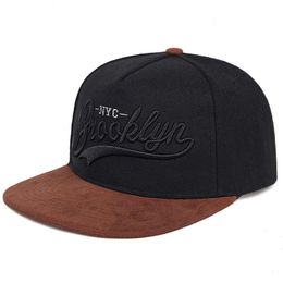 Brooklyn Letter Embroidery Baseball Cap Fashion Hip-hop Tide Caps Men And Women Universal Flat Hat Outdoor Sports Sun Hats