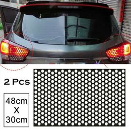 Honeycomb Car Sticker Vinyl Cut-out Film Decorative Decal Cover for Car Rear Tail Light Motorbike Decals DIY Universal 48*30cm