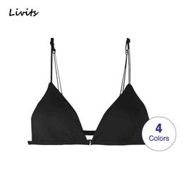 LORIOT Bra For Women Padded Backless French Wireless Adjustable Bralette Brassiere Lingerie Underwear Sexy Casual SA1289 T220726