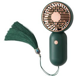 2020Summer New Hand-held Fan Home Desktop Portable Chinese Style Mini Electric Fan 3-Speed Wind Speed USB Charging FREE By Epack Y05