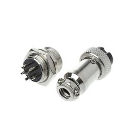 male female metal connectors UK - Other Lighting Accessories Set 2 Pcs Aviation Plug Male & Female Wire Panel Metal Connector 16mm 2 3 4 5 6 8 9 Pin GX16