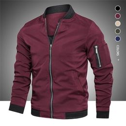 2020 Autumn Winter New Mens Casual Jacket Fashion Zip Up Slim Fit Caots Male Trend Baseball Bomber Jacket Man Brand Overcoat LJ201013