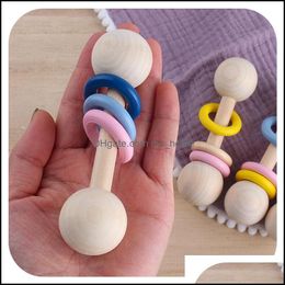 Pacifier Holders Clips Baby Toys Teether Rings Food Grade Beech Wo Mxhome Dhsrj